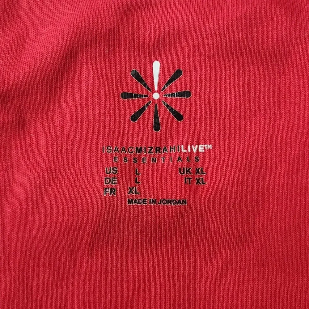 Isaac Mizrahi Live! Open Front Sweater Cardigan – Red, Women’s Size L, Pockets - Picture 2 of 6